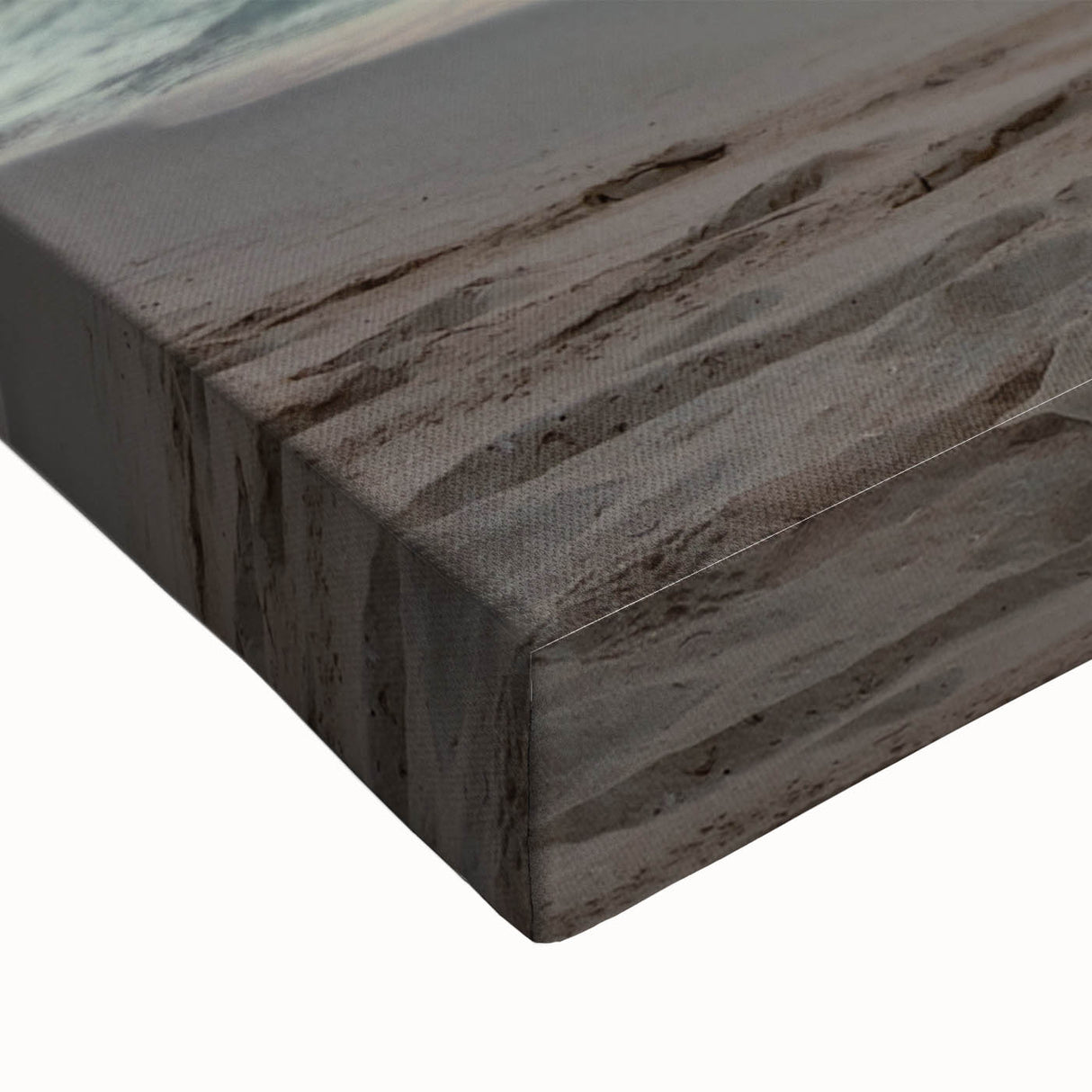 Black and white landscape art painting of a Caribbean scene on stretched canvas, ideal for bedroom wall art.