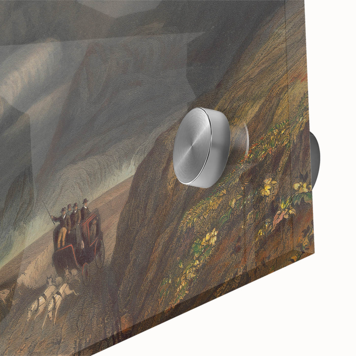 Classic Romantic Paintings - Penmaenmawr Stormy Landscape Canvas Art