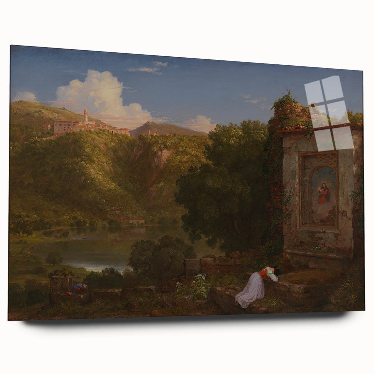Famous Romantic Era Art: "Il Penseroso" Landscape by Thomas Cole