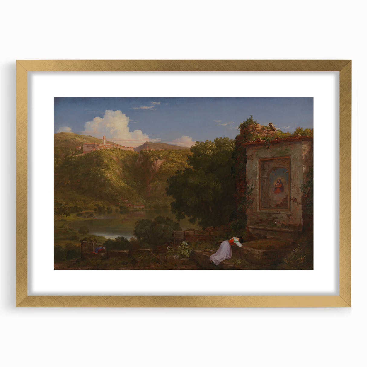 Famous Romantic Era Art: "Il Penseroso" Landscape by Thomas Cole