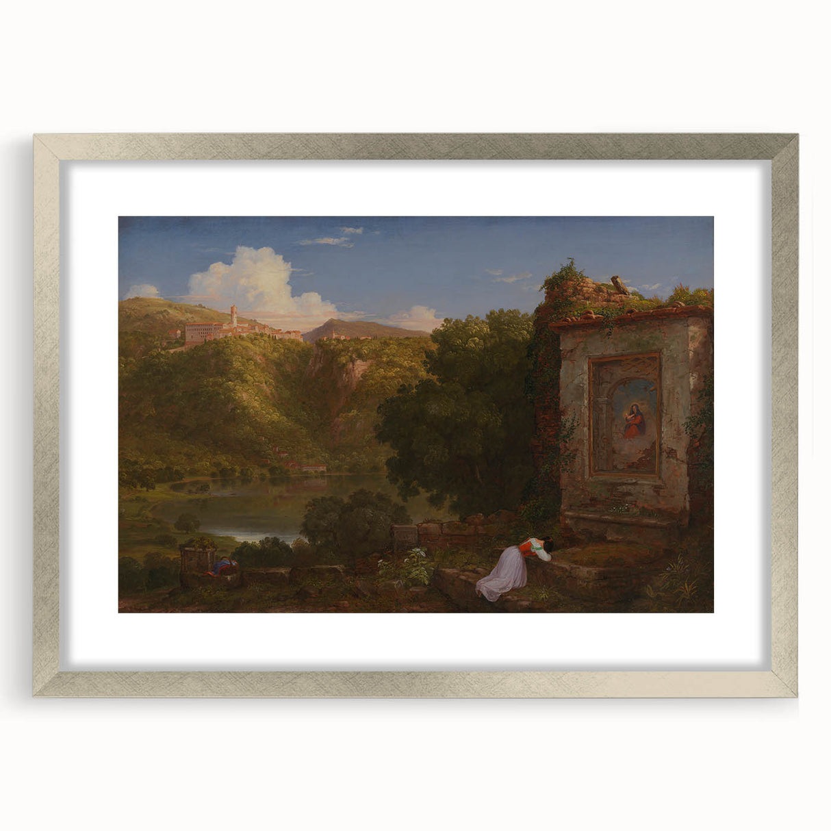 Famous Romantic Era Art: "Il Penseroso" Landscape by Thomas Cole
