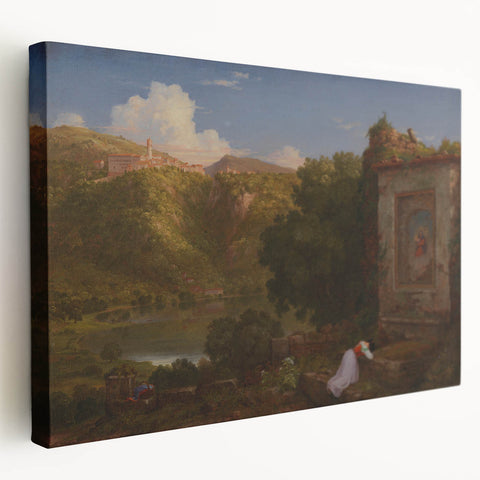 Famous Romantic Era Art: "Il Penseroso" Landscape by Thomas Cole