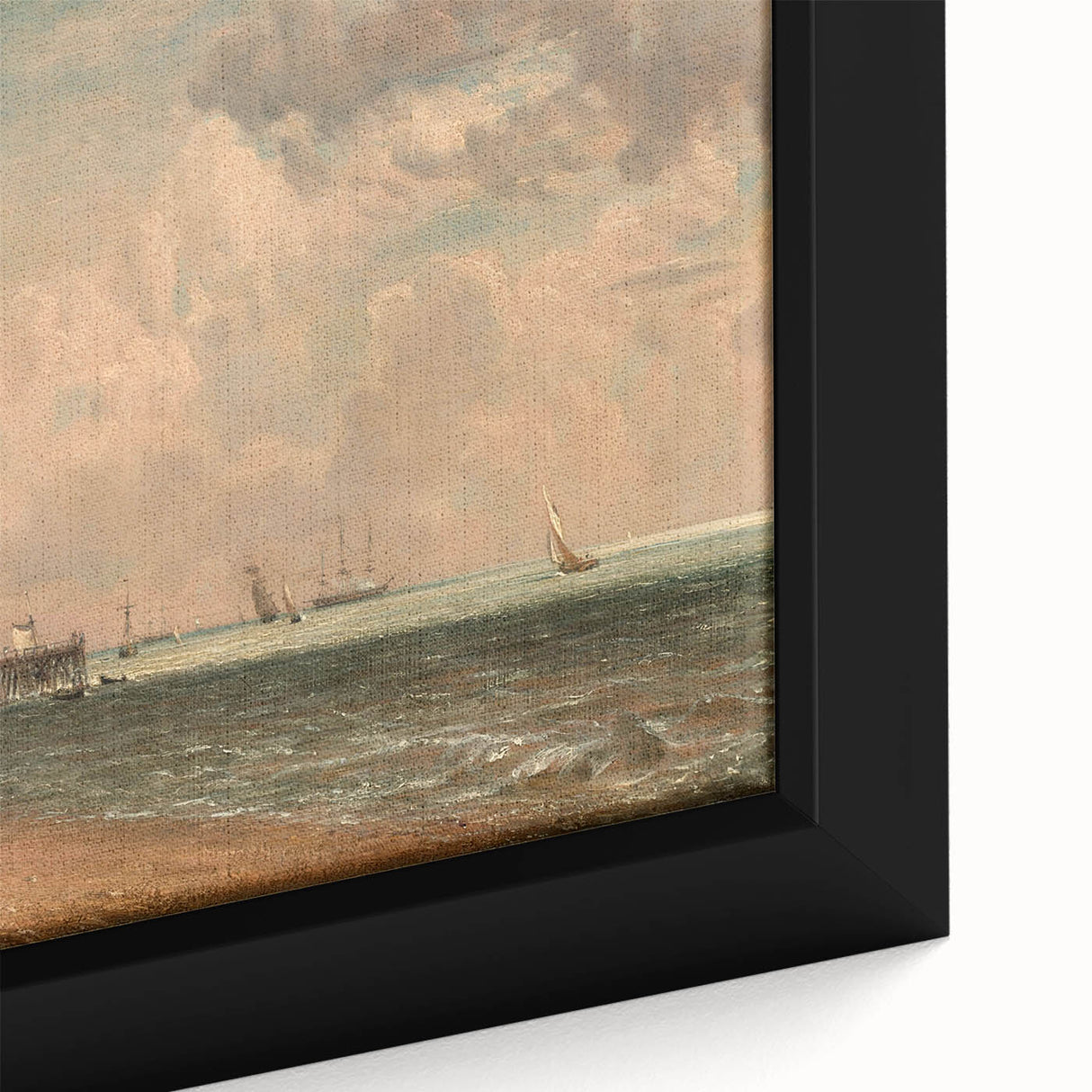 Romantic Era Art: "Yarmouth Jetty" (1822) by John Constable