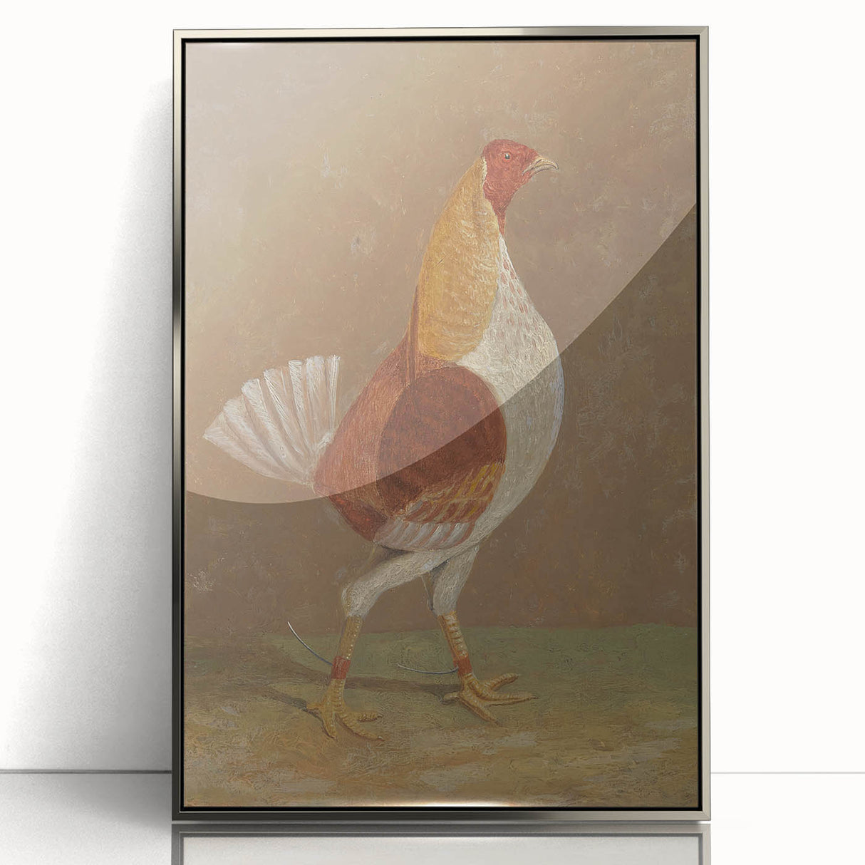 Romantic Era Art: "Pale-Breasted Fighting Cock" by John F. Herring