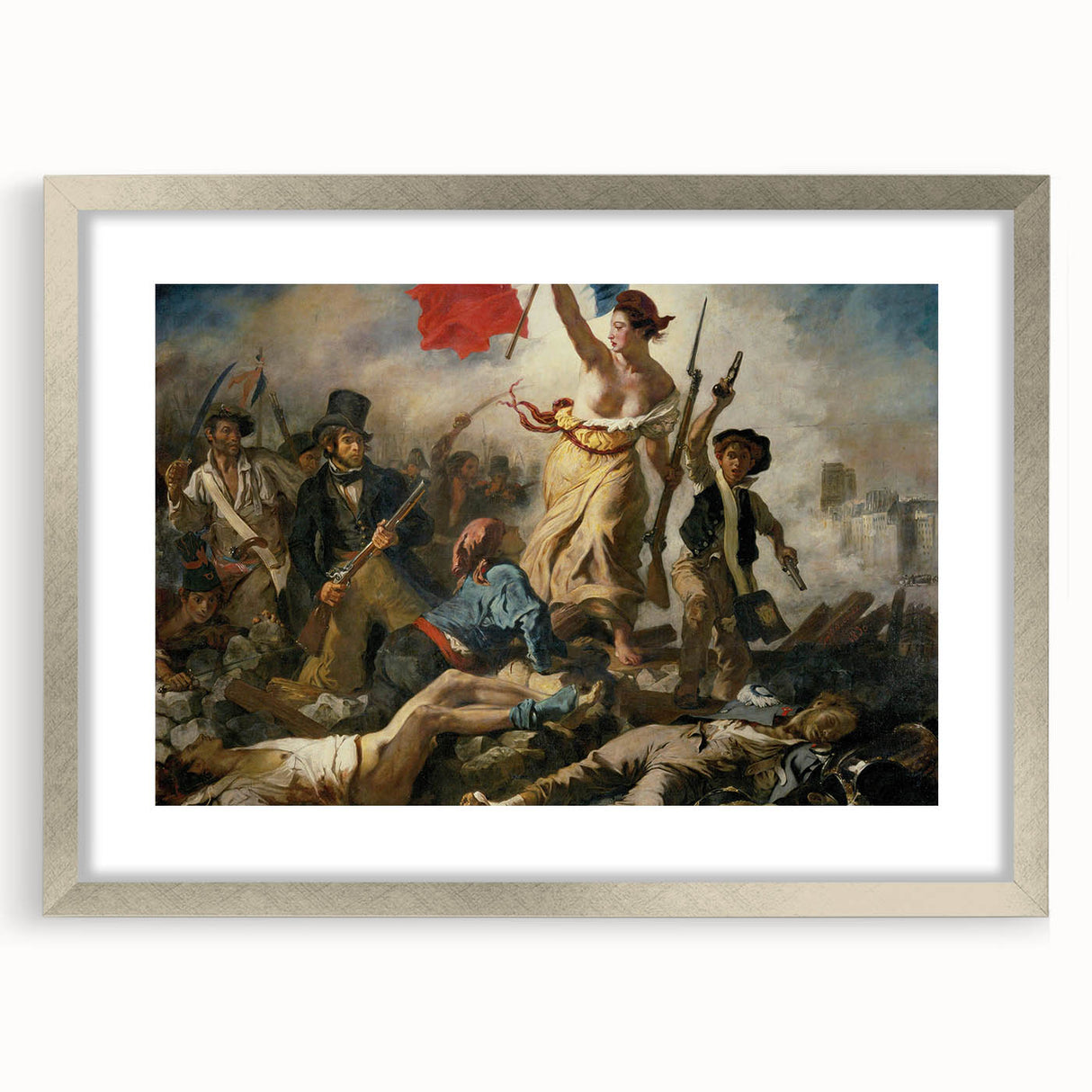 Famous Romantic Era Art: "Liberty Leading the People" by Eugène Delacroix