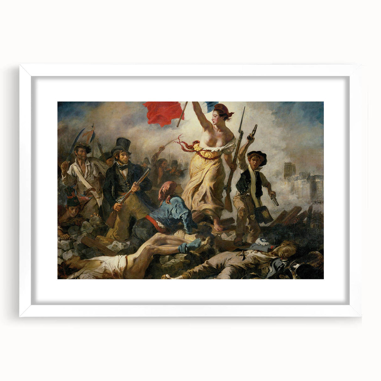Famous Romantic Era Art: "Liberty Leading the People" by Eugène Delacroix