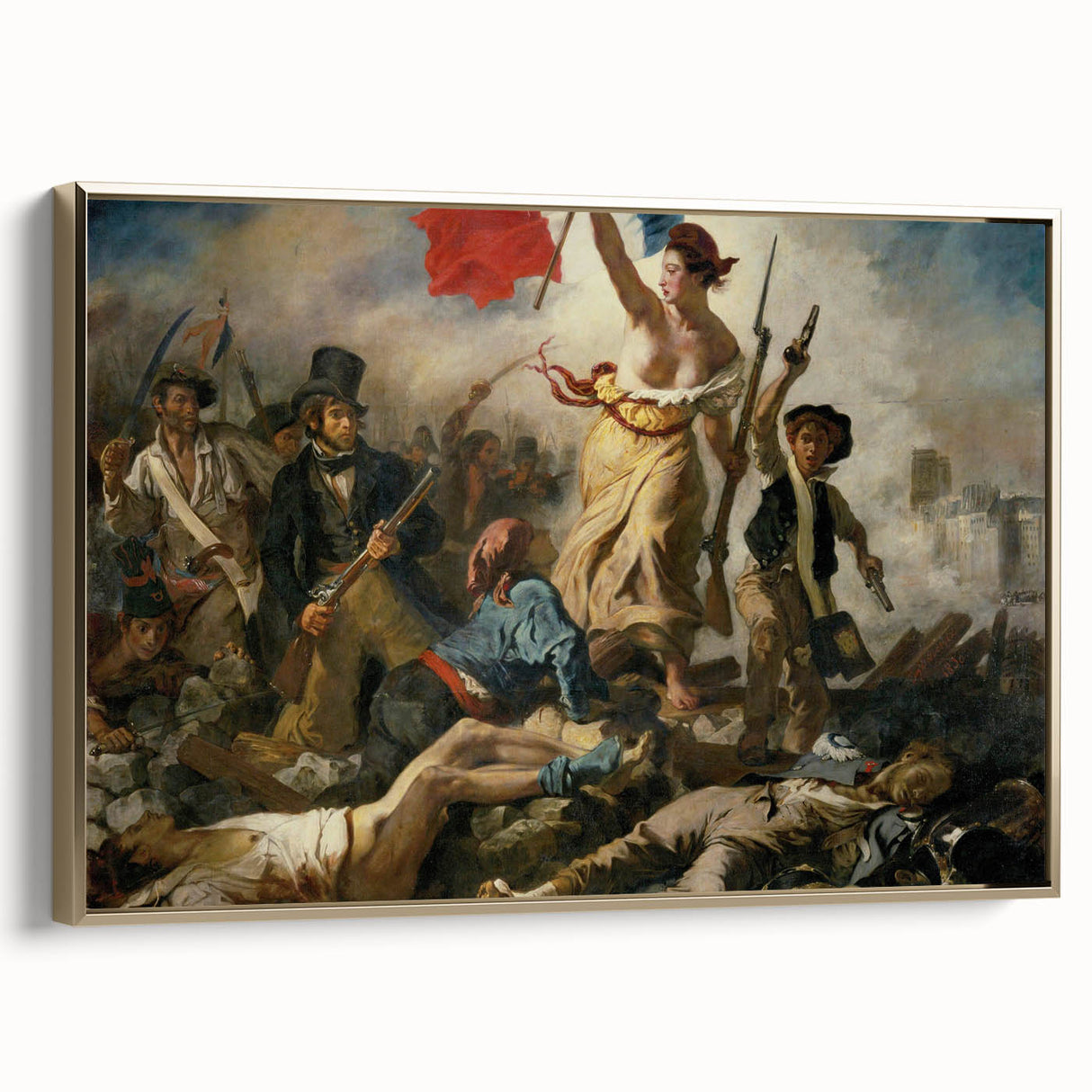 Famous Romantic Era Art: "Liberty Leading the People" by Eugène Delacroix