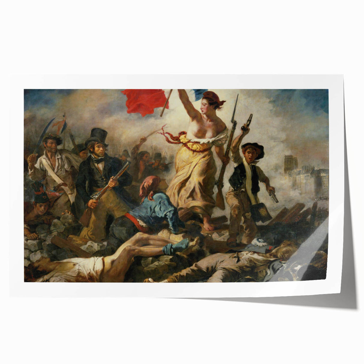 Famous Romantic Era Art: "Liberty Leading the People" by Eugène Delacroix