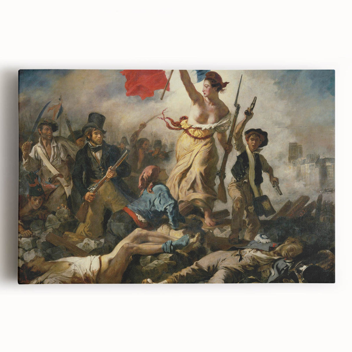 Famous Romantic Era Art: "Liberty Leading the People" by Eugène Delacroix