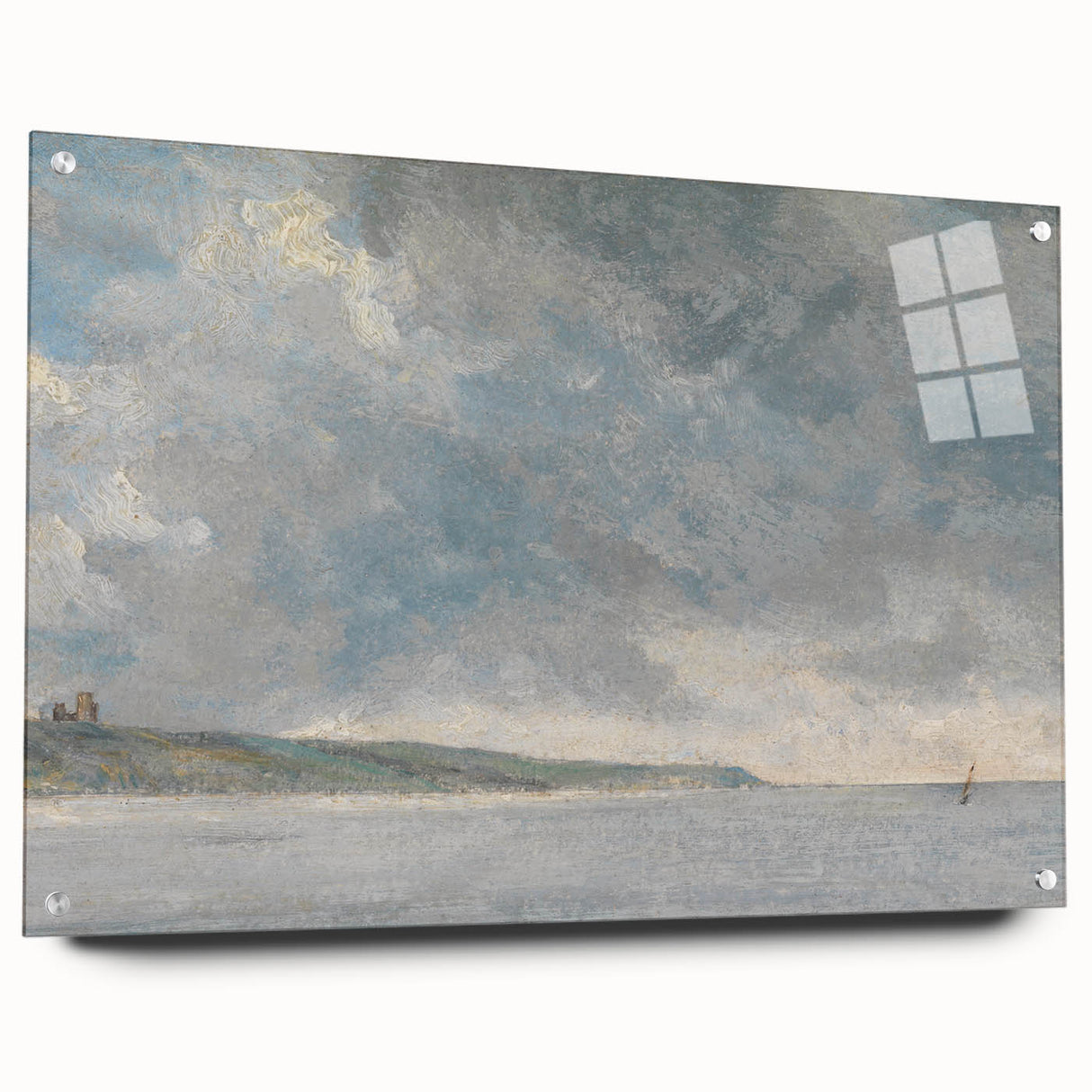 Romanticism Art Coastal Scene with Cliffs - Historical Romantic Canvas