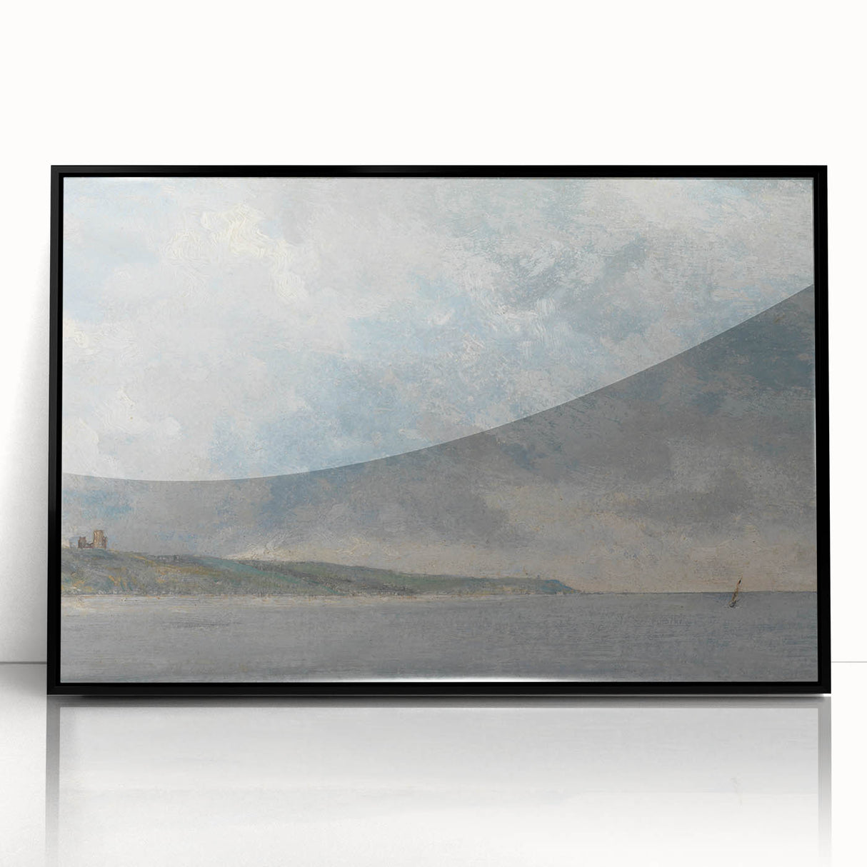 Romanticism Art Coastal Scene with Cliffs - Historical Romantic Canvas