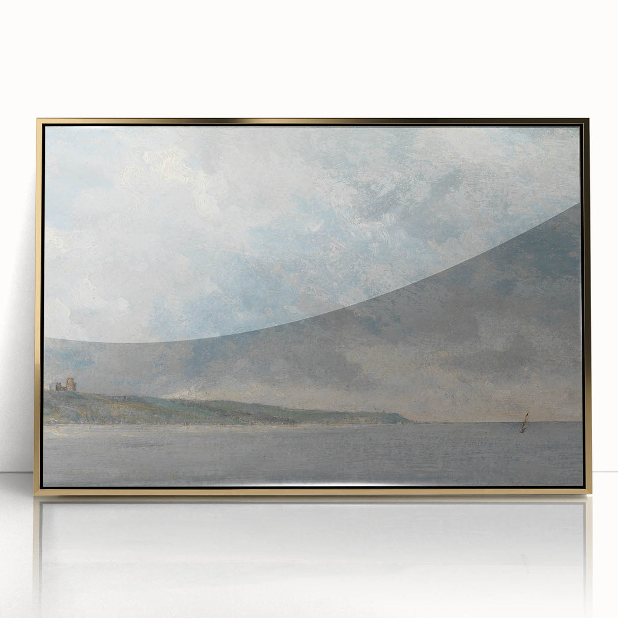 Romanticism Art Coastal Scene with Cliffs - Historical Romantic Canvas