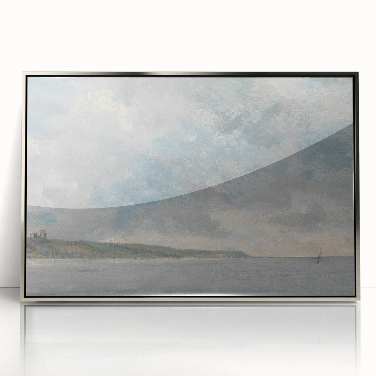 Romanticism Art Coastal Scene with Cliffs - Historical Romantic Canvas