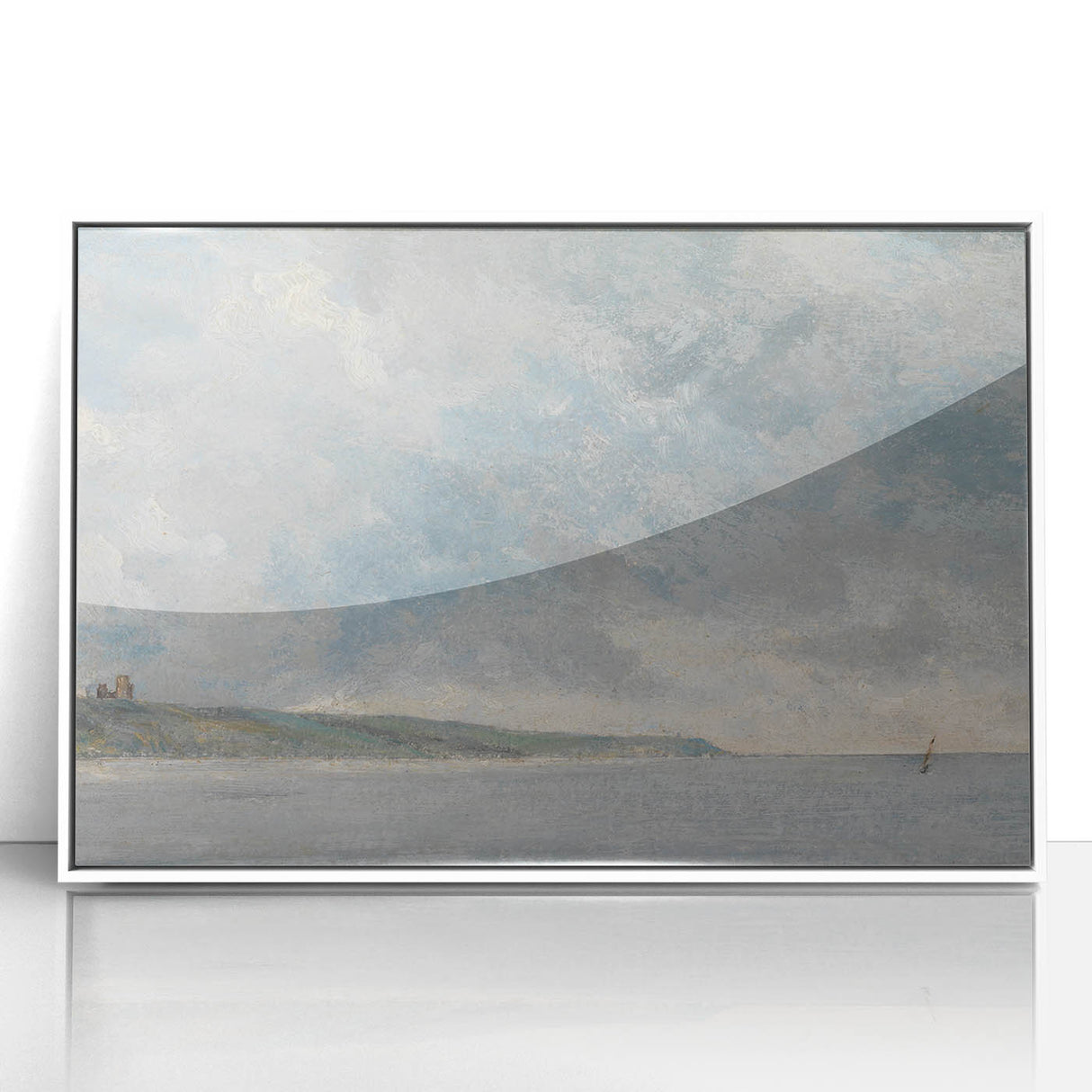 Romanticism Art Coastal Scene with Cliffs - Historical Romantic Canvas