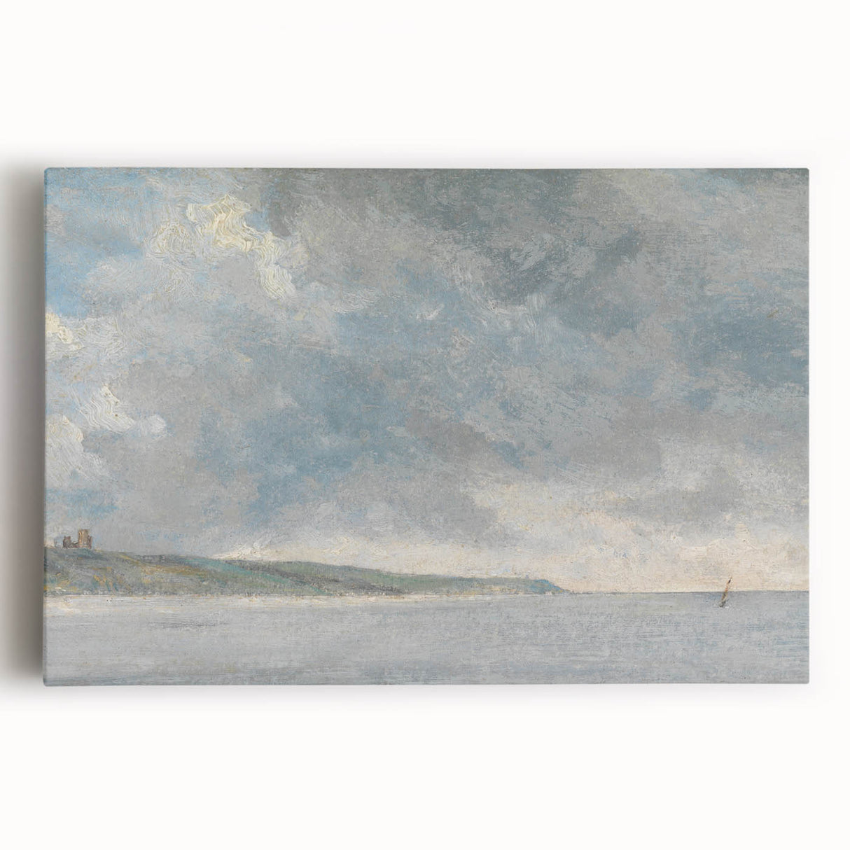 Romanticism Art Coastal Scene with Cliffs - Historical Romantic Canvas