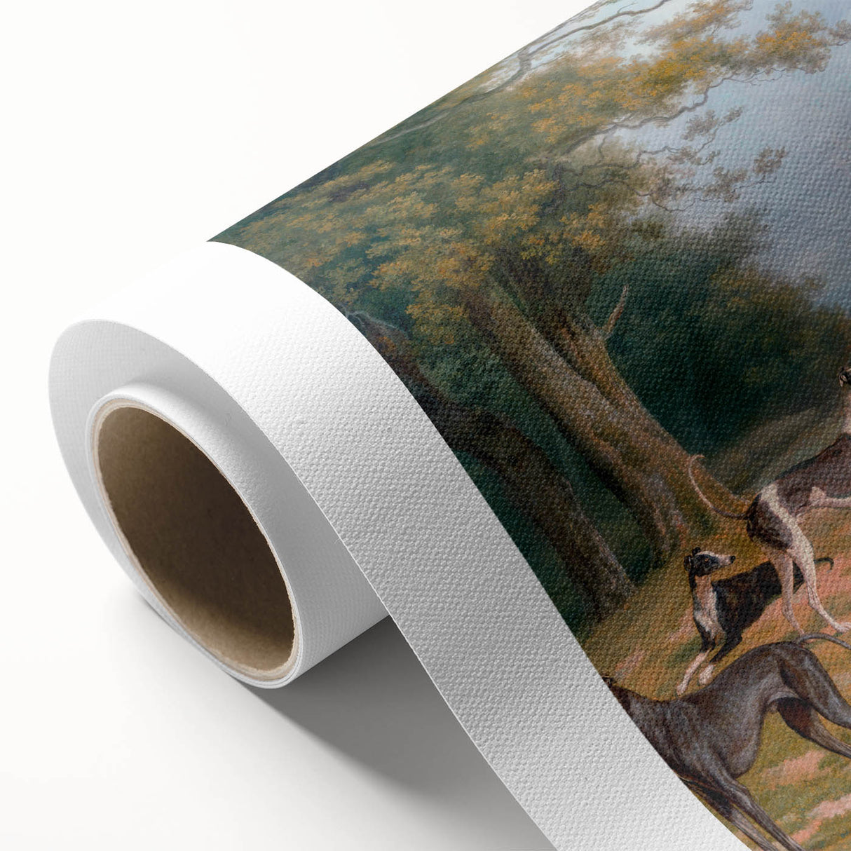 Romanticism Art - Nine Greyhounds Landscape - Classic Romantic Print