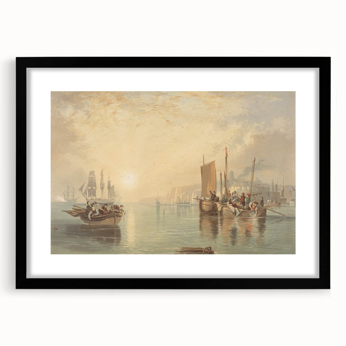 Romanticism Art - Sunrise at Margate - Classic Coastal Romantic Print