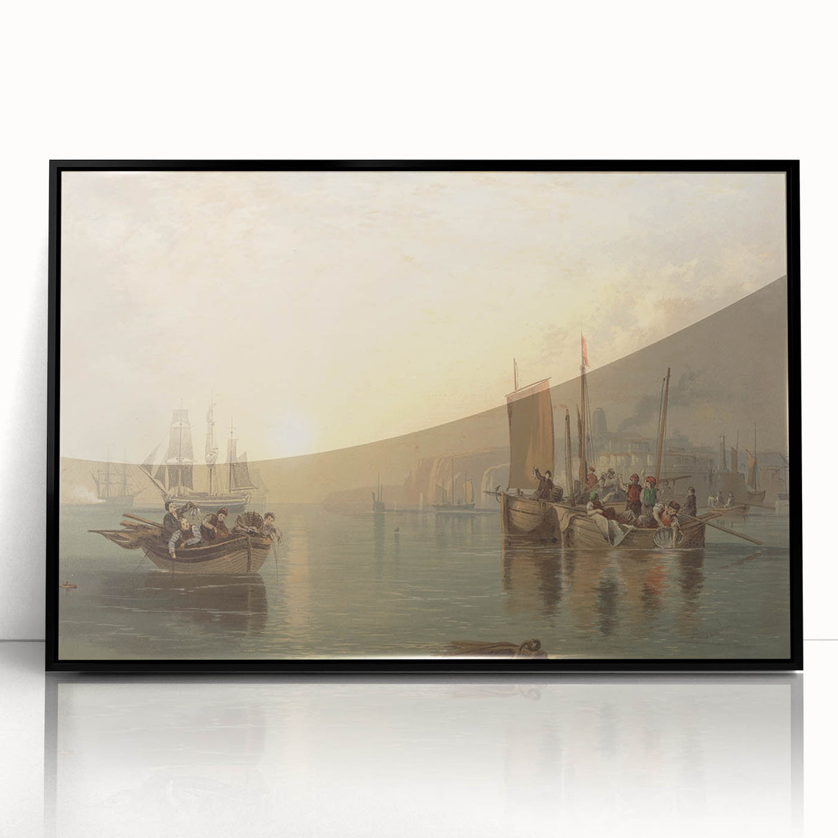 Romanticism Art - Sunrise at Margate - Classic Coastal Romantic Print