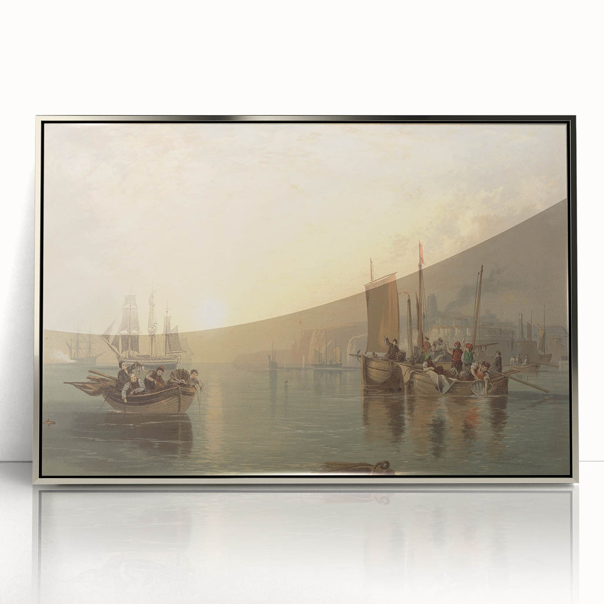 Romanticism Art - Sunrise at Margate - Classic Coastal Romantic Print