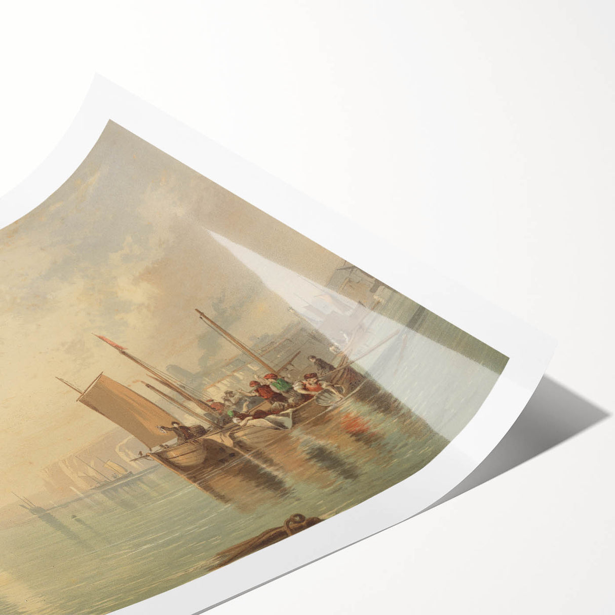 Romanticism Art - Sunrise at Margate - Classic Coastal Romantic Print