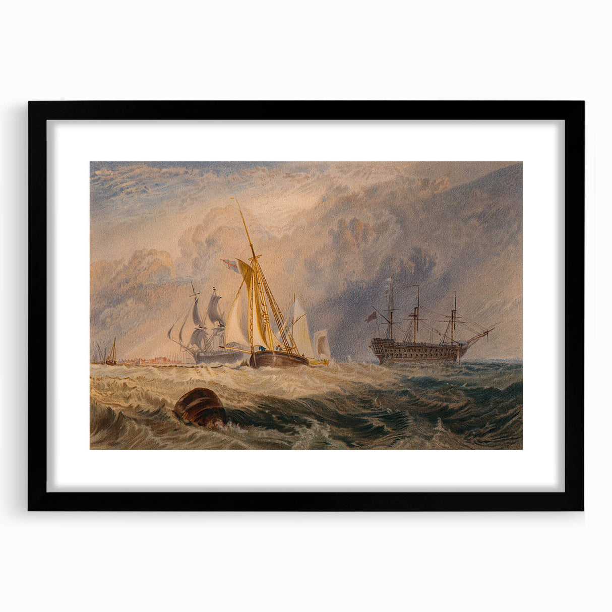 Romanticism Art - Sheerness at Sea - Classic Romantic Nautical Print