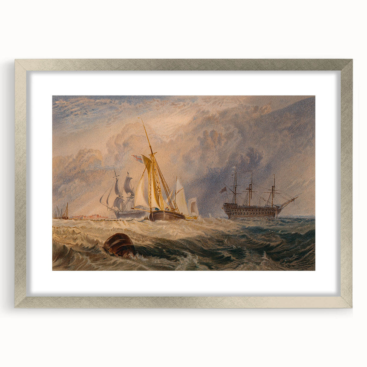 Romanticism Art - Sheerness at Sea - Classic Romantic Nautical Print