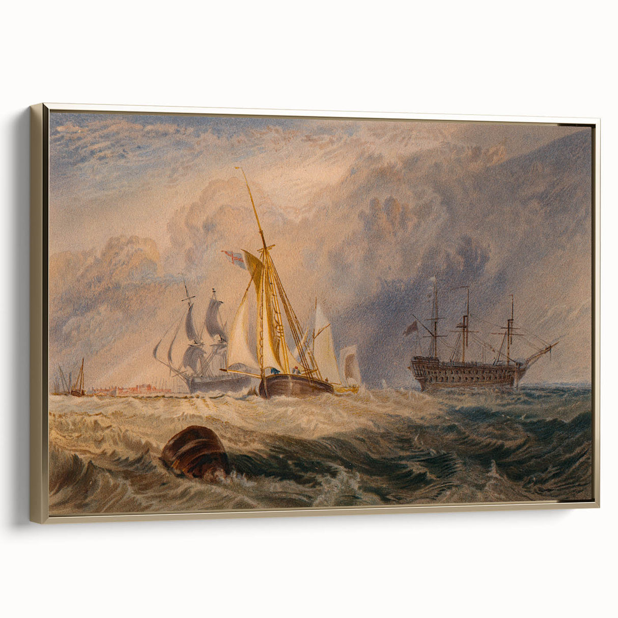 Romanticism Art - Sheerness at Sea - Classic Romantic Nautical Print