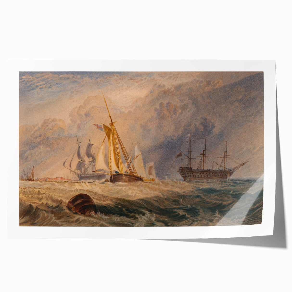 Romanticism Art - Sheerness at Sea - Classic Romantic Nautical Print