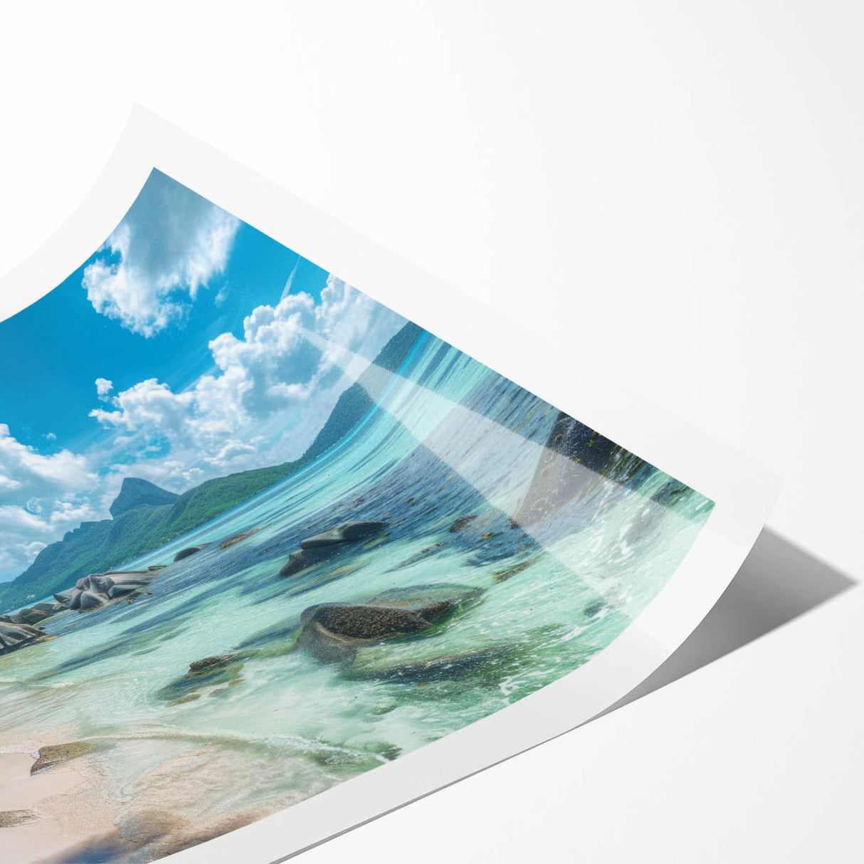 Extra large wall art featuring line art flowers in muted earth tones on a rolled print, suitable for large living room decor.