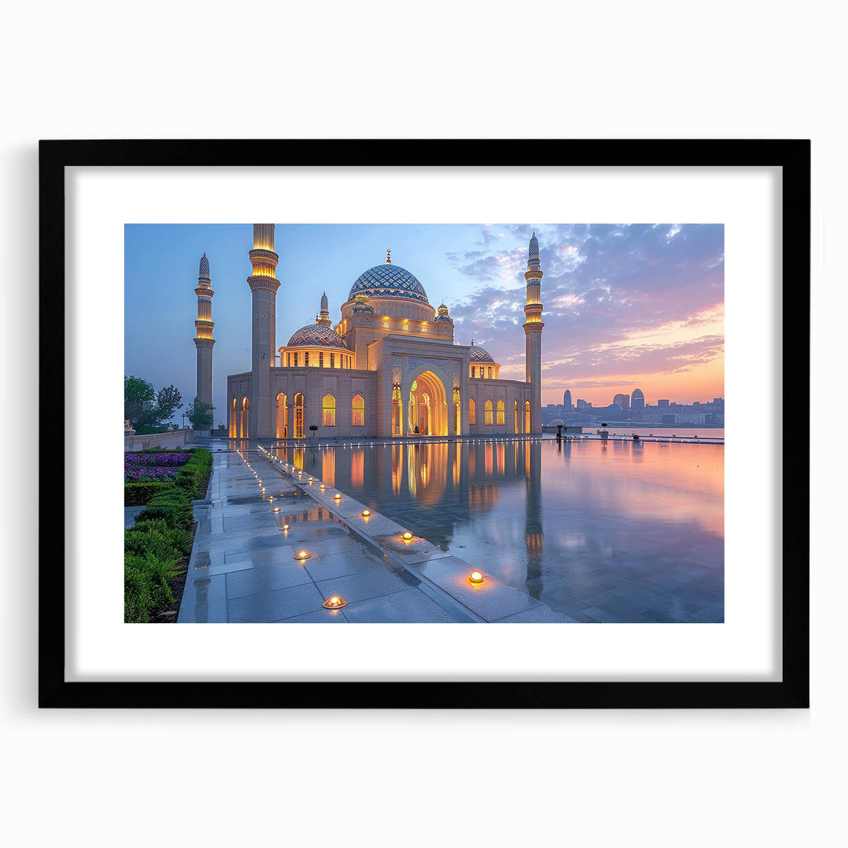 Abstract art print featuring vibrant, textured colors in an extra large black framed format, ideal for living room decor.