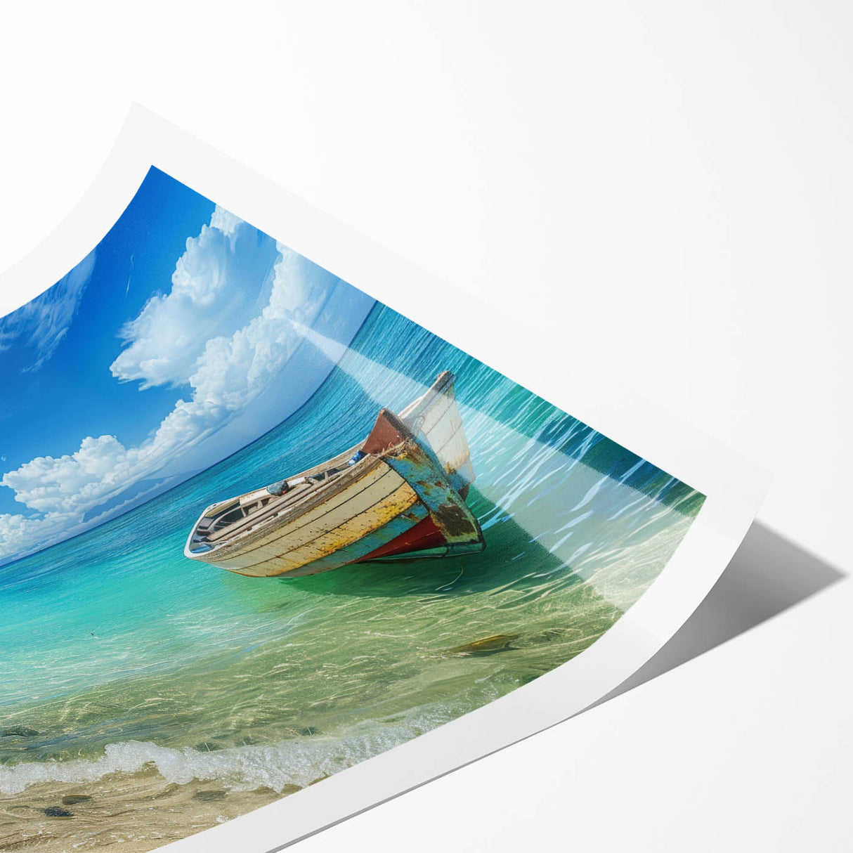 Extra large rolled print of line art flowers in neutral tones, ideal for large living room wall art.