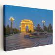Large art depicting a serene Azerbaijan landscape in muted earth tones on stretched canvas, ideal for kitchen wall art.