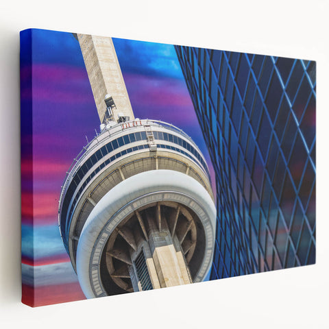 Scenic Ontario landscape on large stretched canvas, featuring lush greenery and a tranquil lake, suited for kitchen wall art.