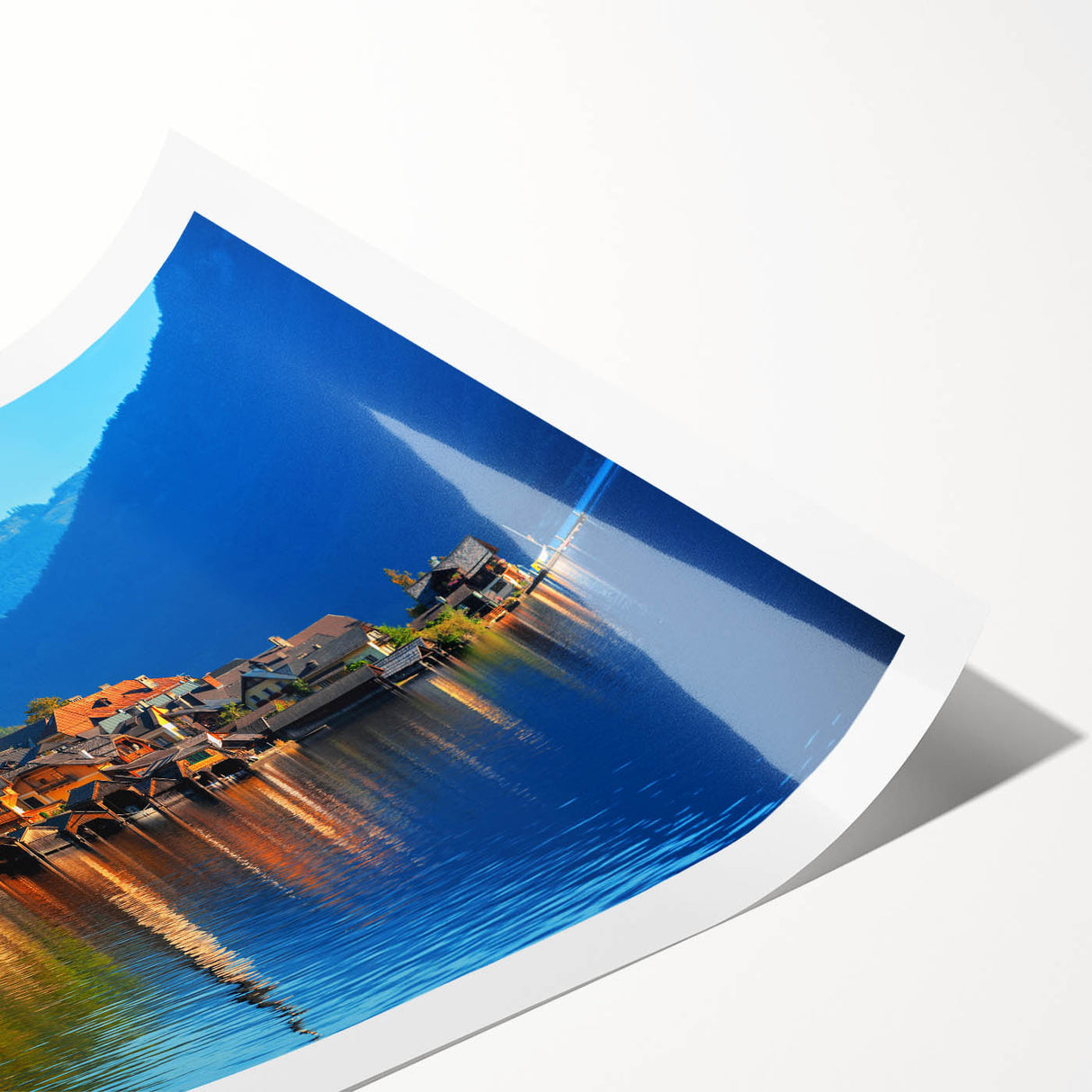 Extra large wall art featuring line art flowers in a monochrome palette on a rolled print.