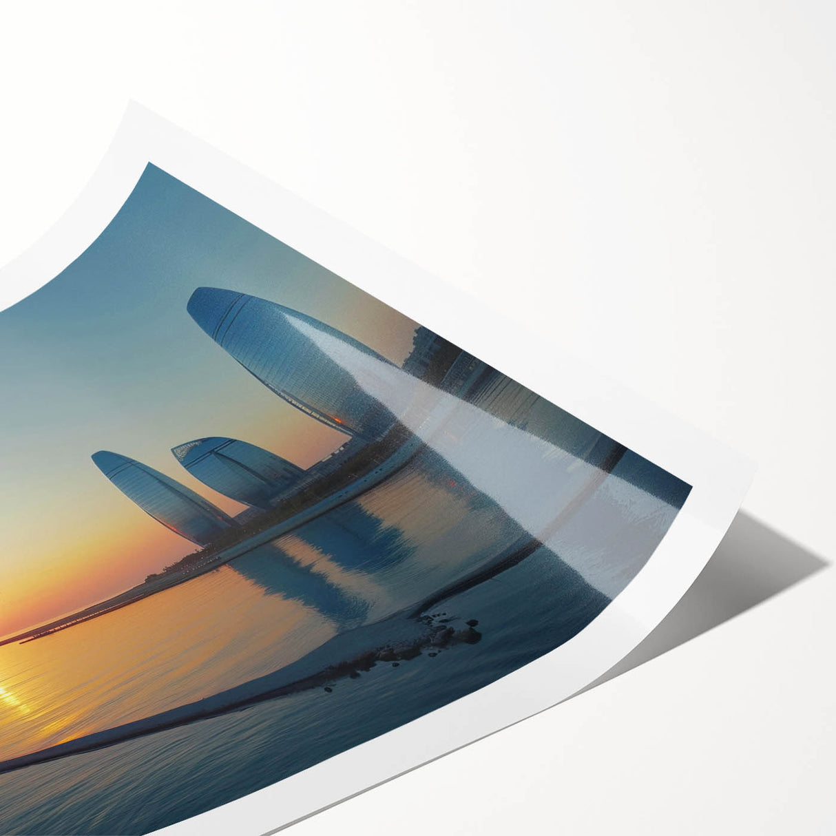 Extra large wall art featuring line art flowers in muted earth tones on a rolled canvas.