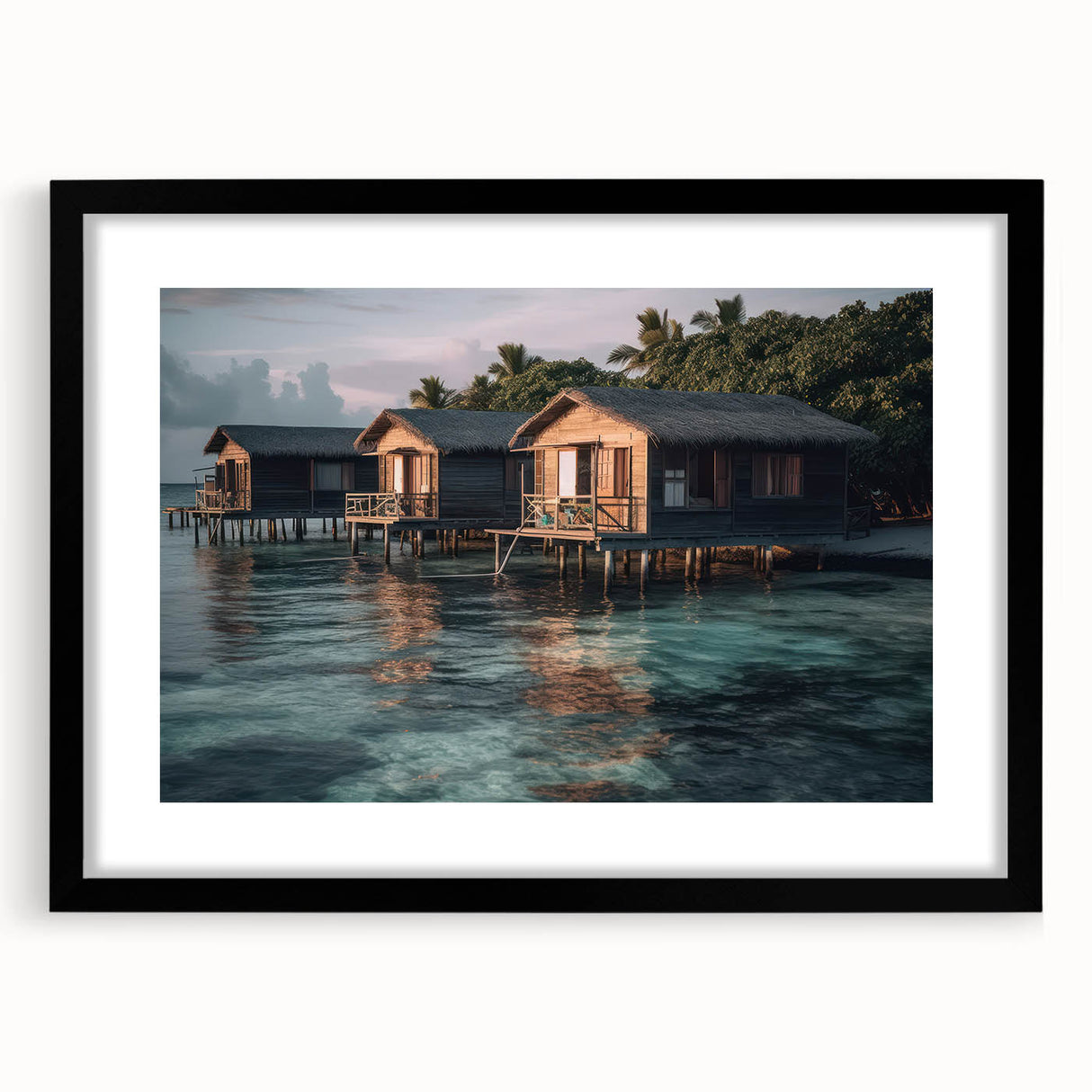 Extra large abstract art print featuring a colorful.