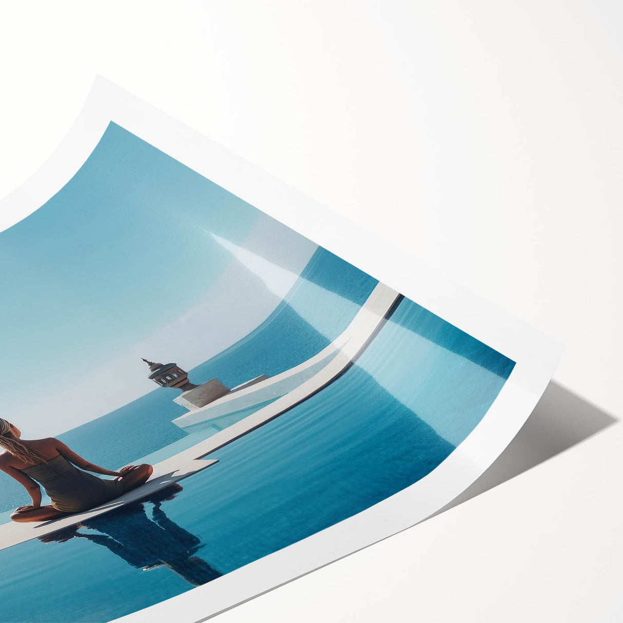 Extra large wall art featuring line art flowers in muted green and beige, rolled print, ideal for large living room decor.