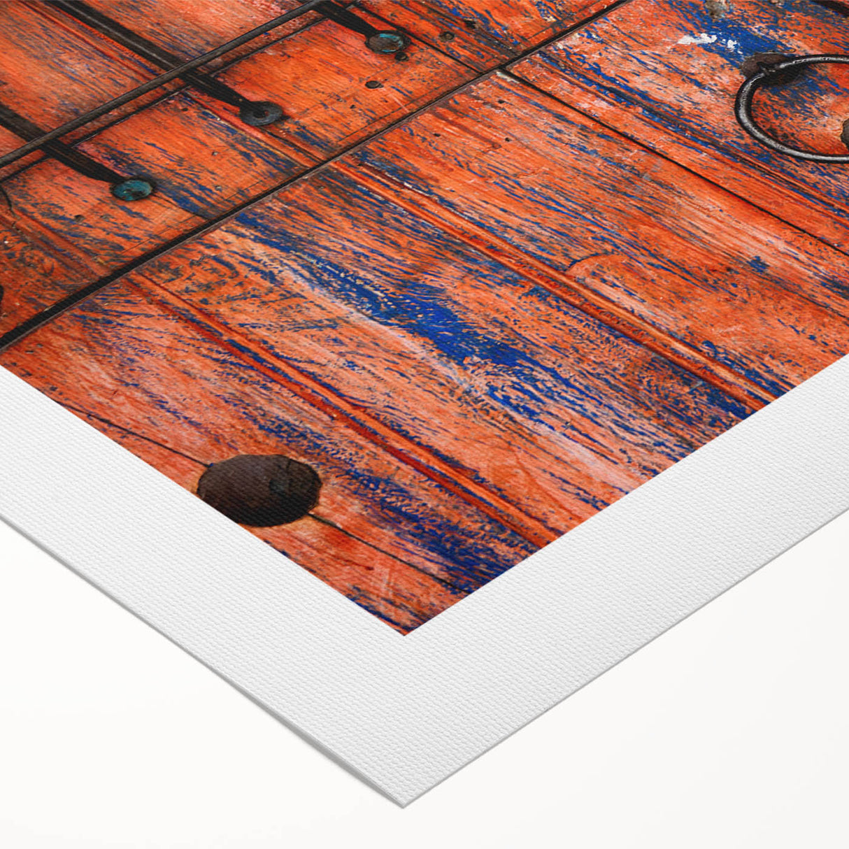 Art deco poster featuring a serene Baja California landscape in muted earth tones on rolled canvas.