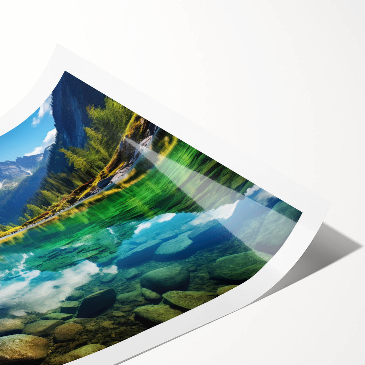 Extra large wall art featuring line art flowers in muted earth tones on a rolled canvas.