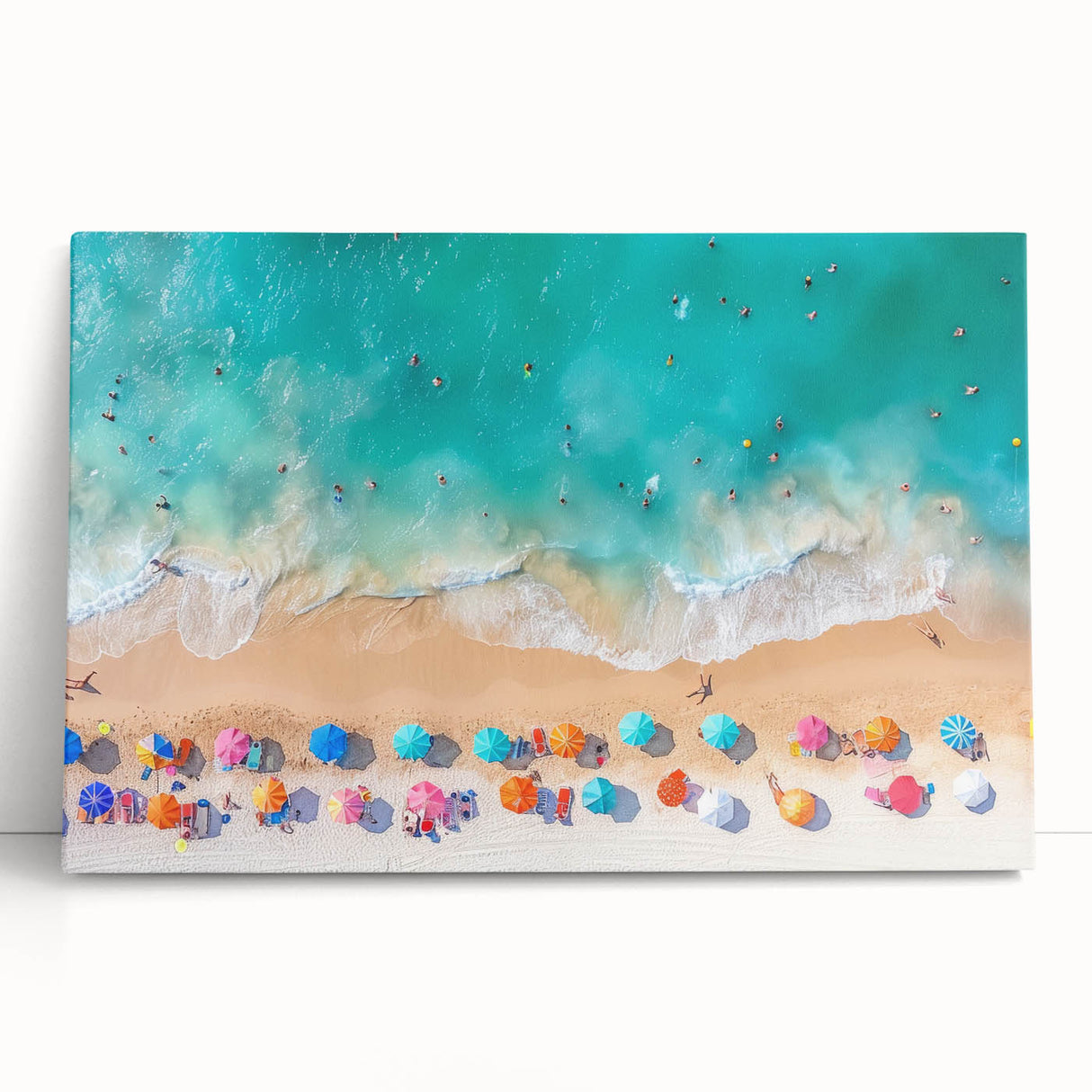 Black and white photograph of Cancun scenery on stretched canvas, ideal for kitchen wall art or bedroom ambiance.