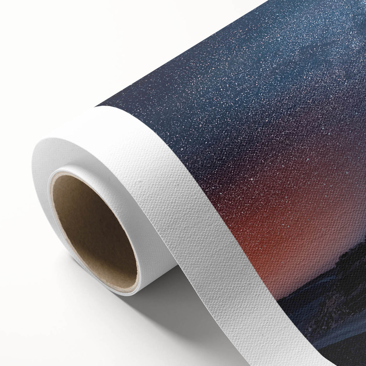 Art Deco-style poster of Egyptian scenery on rolled canvas, featuring muted earth tones.