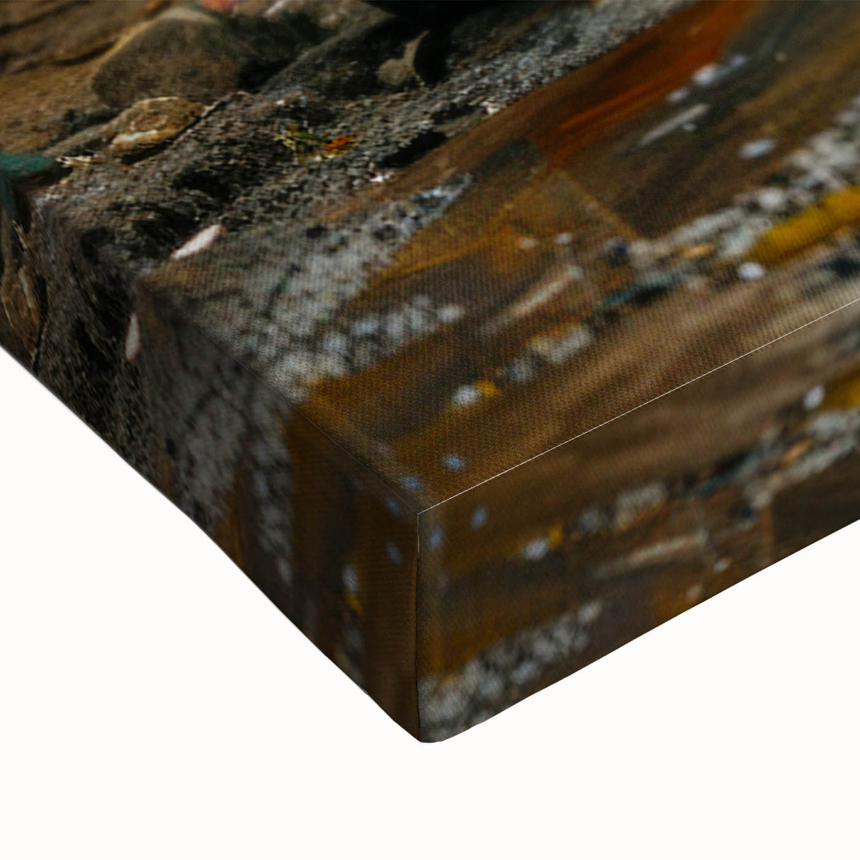 Black and white landscape art painting of Tanzania on large stretched canvas, ideal for bedroom wall decor.