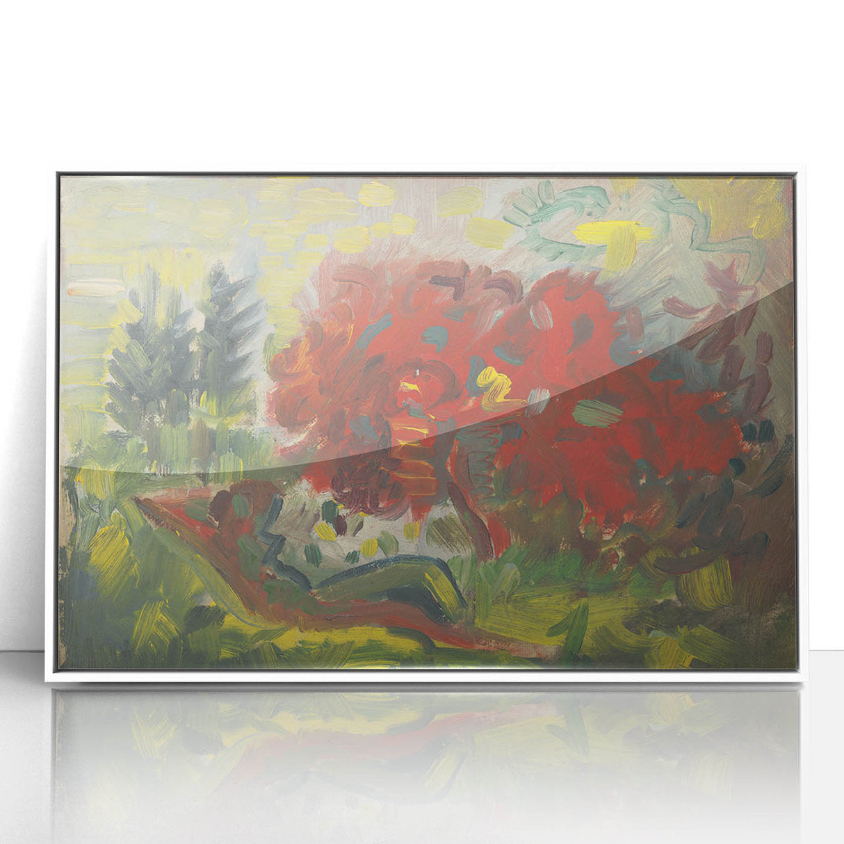 Expressionist Art - Reclining Nude in a Garden