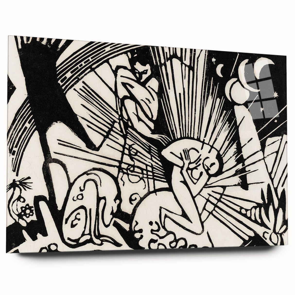 Modern Expressionism Wall Art | Abstract Black and White Print