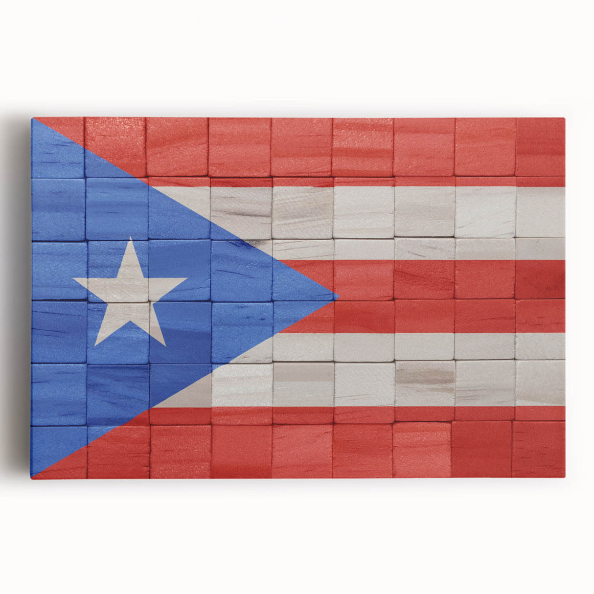 Black and white stretched canvas featuring a serene Puerto Rican coastal scene, ideal for kitchen wall art.