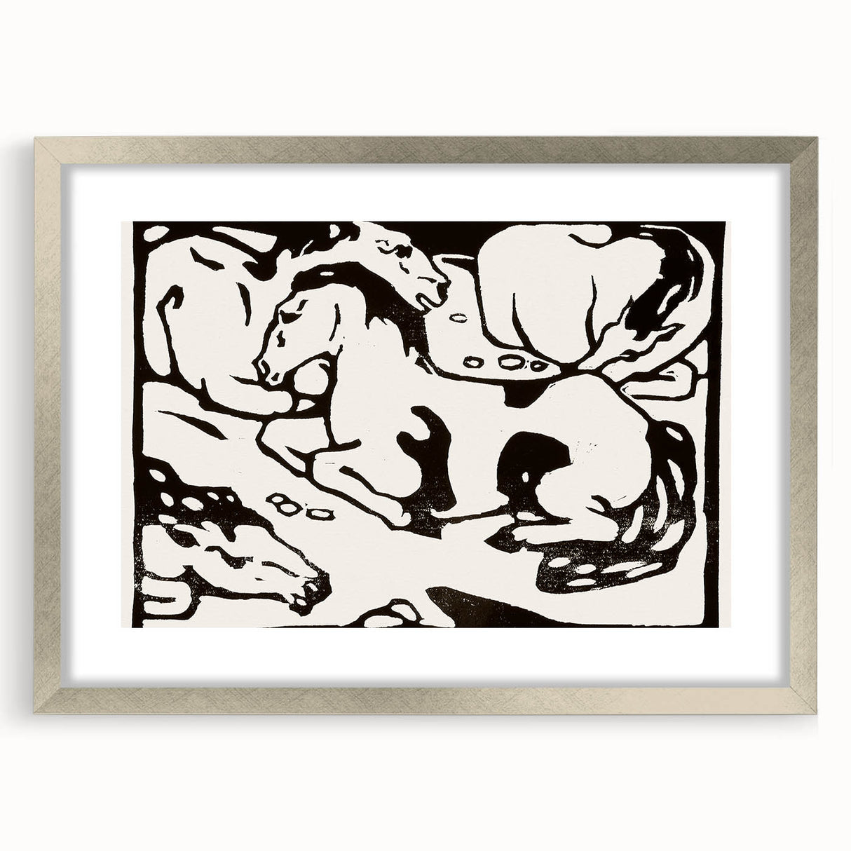 Expressionist Art - Resting Horses by Franz Marc