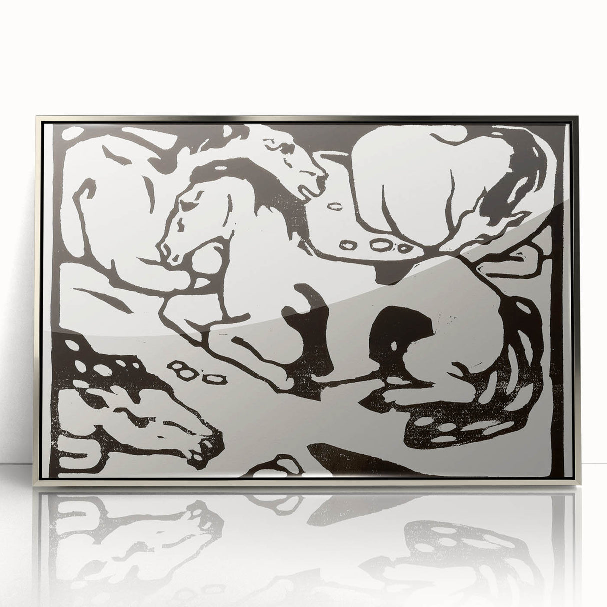 Expressionist Art - Resting Horses by Franz Marc