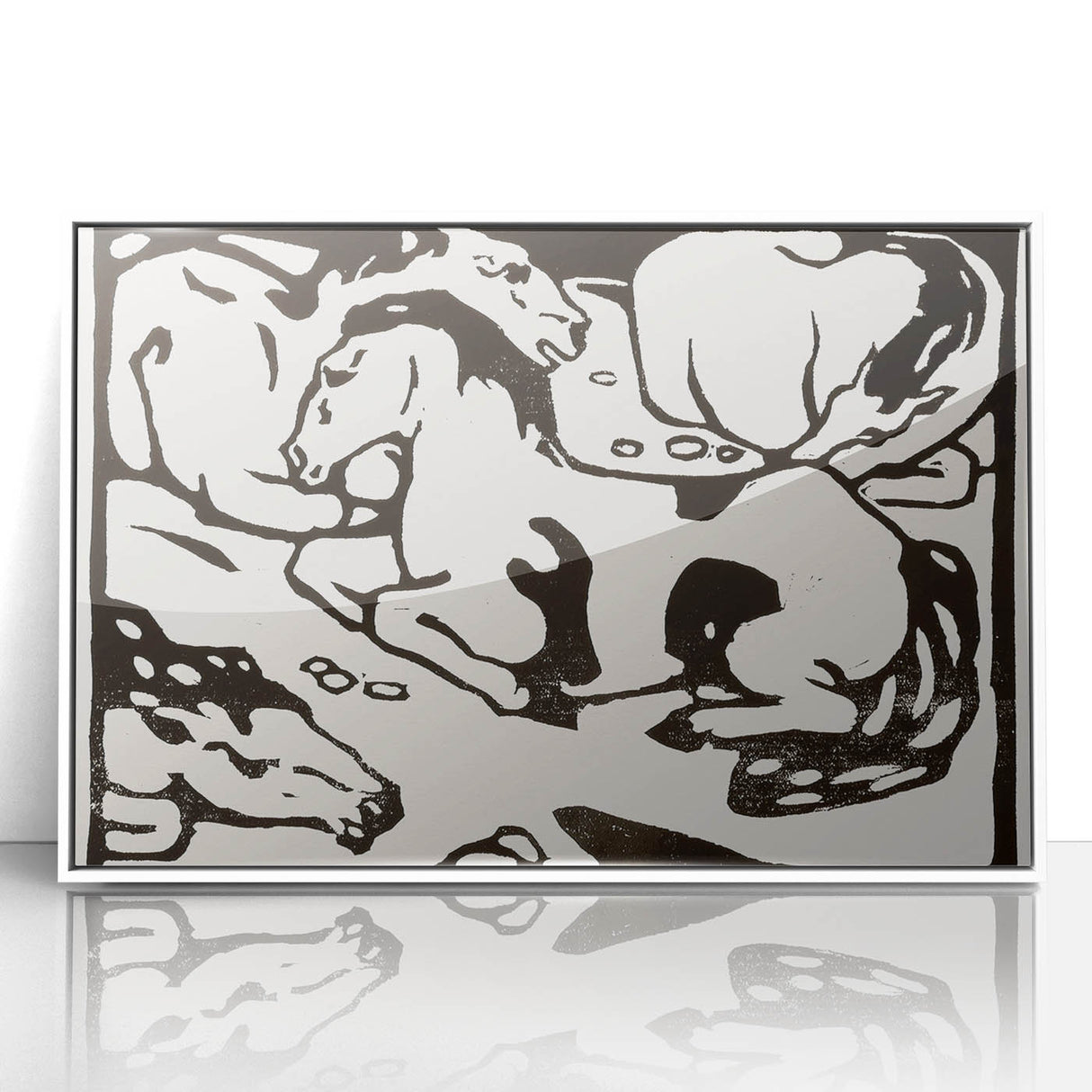 Expressionist Art - Resting Horses by Franz Marc