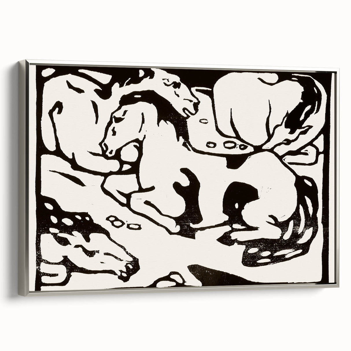 Expressionist Art - Resting Horses by Franz Marc