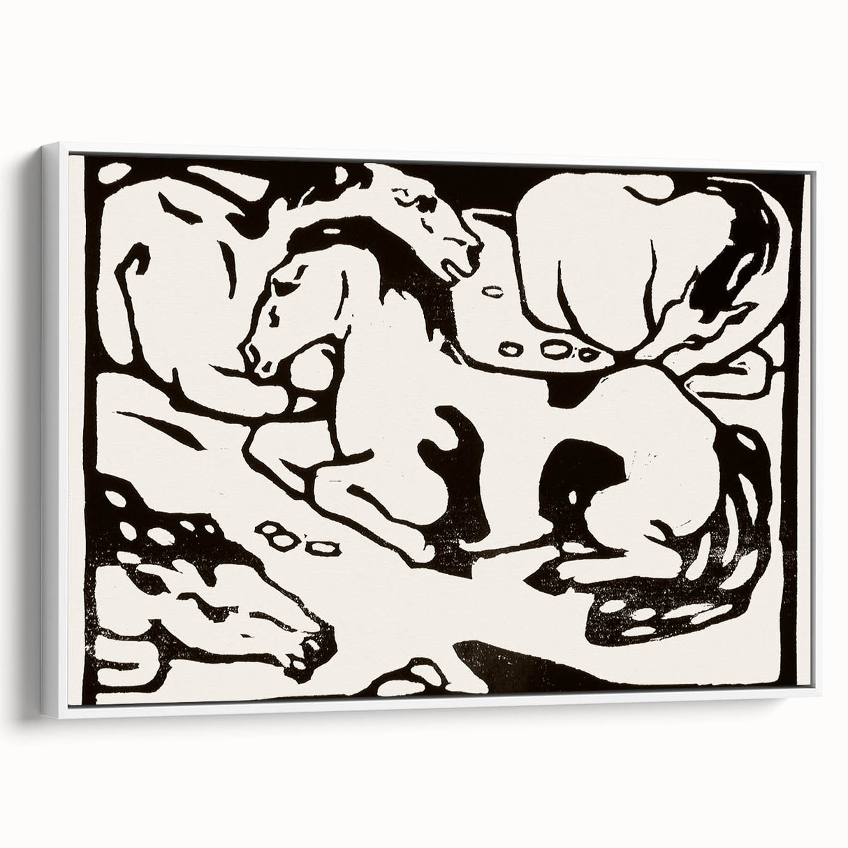 Expressionist Art - Resting Horses by Franz Marc